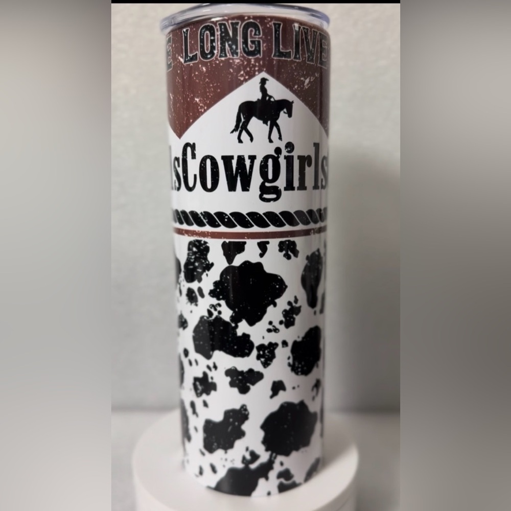 Cowgirl Print Tumbler
